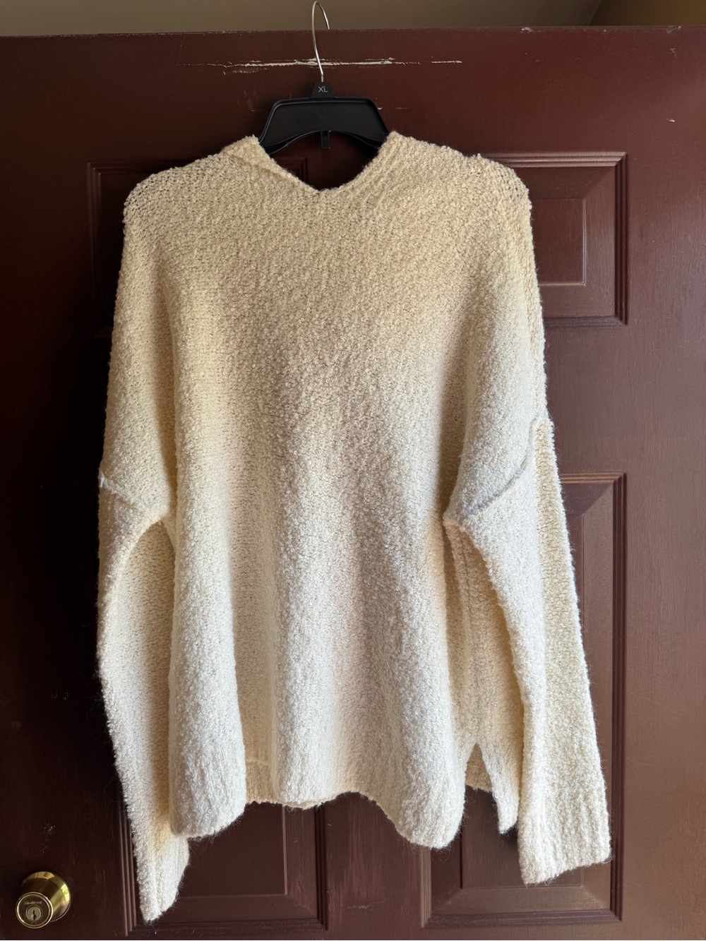 A New Day Cream Hoodie Size XL NWT